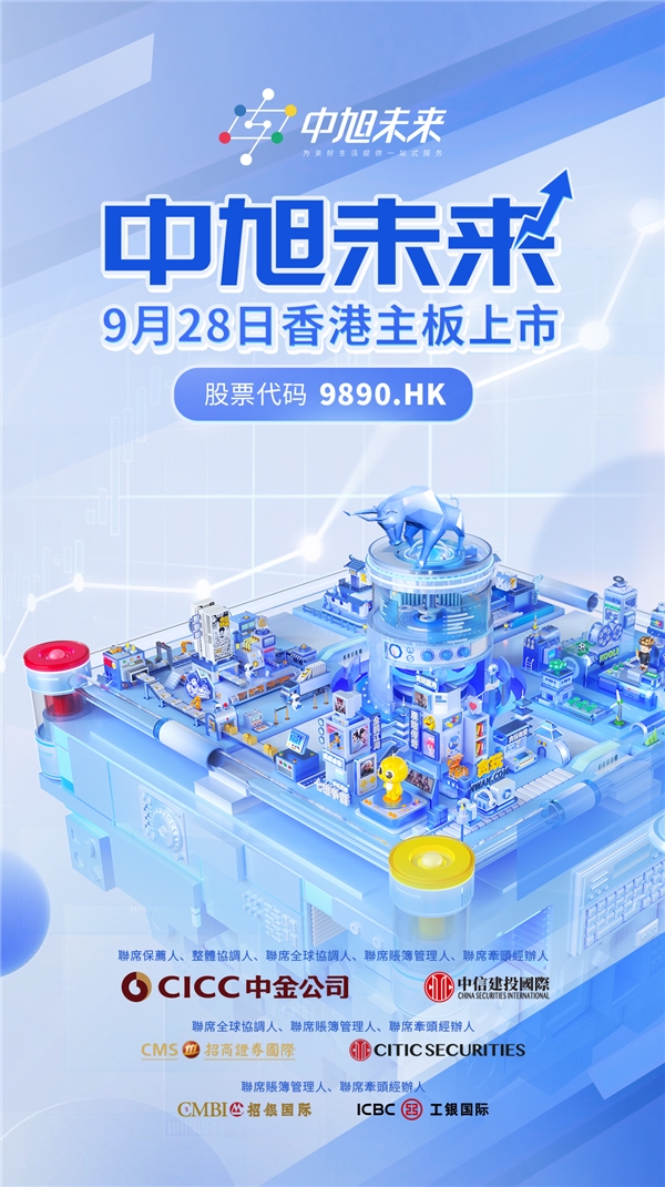 中旭未来(9890.HK)于香港交易所主板正式挂牌