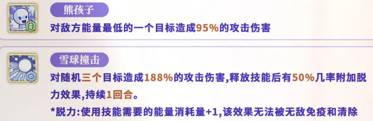 《冒险小分队》可可技能强度分析